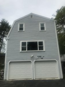 Exterior painting before picture in Lynnfield