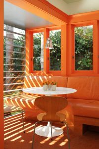 Orange Dining Room Walls - Interior Painting Contractor - Painting Companies in Boston - Exterior Painting Companies in Boston -  Painting Contractors near Boston, MA 